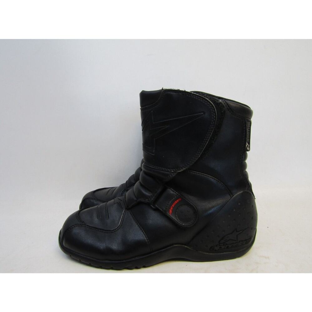 Alpinestars Mens Sz 8 US 40.5 EUR Black Zip Street Bike Motorcycle Riding Boots